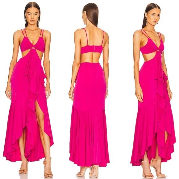 Michael Costello Dresses & Skirts - ✨ Michael Costello x Revolve Trent Gown in Hot Pink ✨